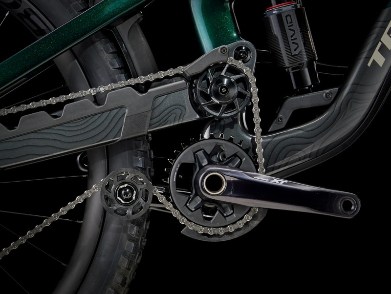 Trek Slash 9.8 XT Gen 6 Full Suspension Mountain Bike 2024 in Daintree Green-3